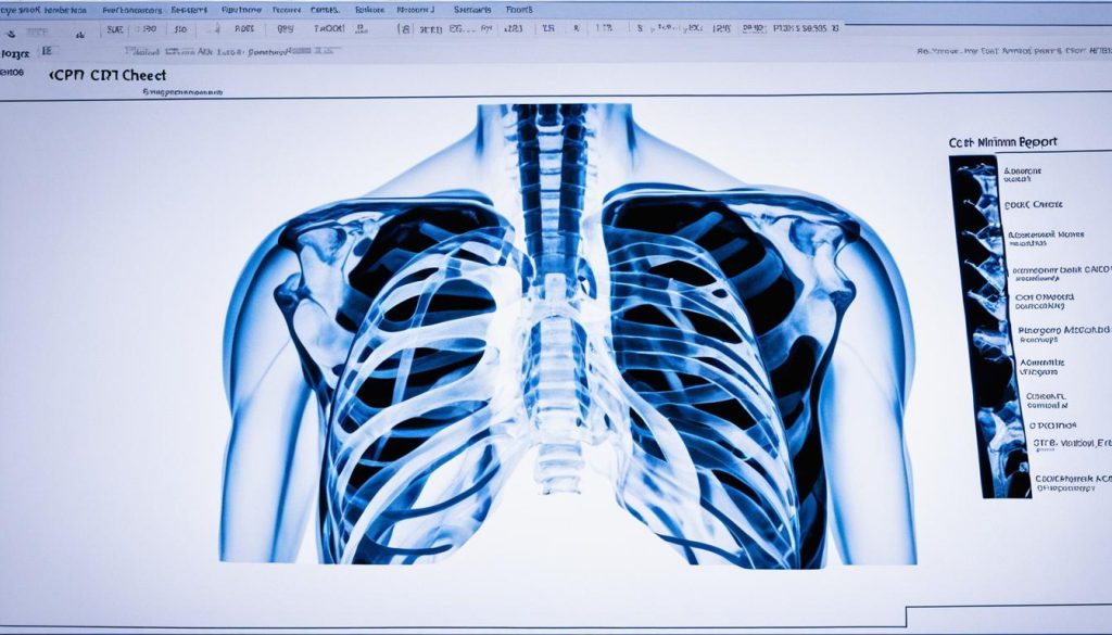 Cpt code for chest x ray with interpretation and report